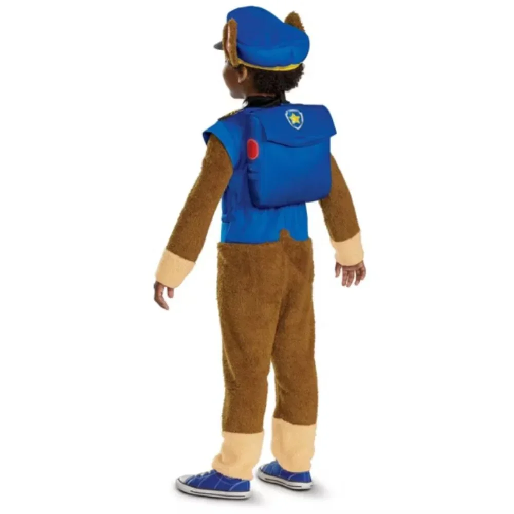 Paw Patrol Chase Halloween Costume 12/18 months Jumpsuit Backpack Toddler Boys